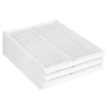 Cesta para guardar ropa, cajón de almacenamiento escalonado para ropa, estante de baño, 3/4 de nivel