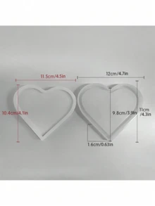 Molde de resina DIY hecho a mano, molde de silicona de resina epoxi de cristal para hacer bandejas de yeso caseras y posavasos - Blanco - Ver 14