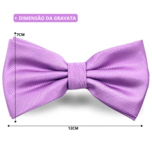 Adult Men's Worked Bow Tie - 深紫丁香色 - 查看 3