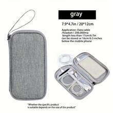 Data Cable Storage Bag Portable Travel Electronics Organizer For Mobile Hard Drive Power Bank Earphone And Charger Phone Case Wireless Headphone Bluetooth Headphone Headset Earbuds For Business Travel School College Office School Supplies School Accessories Back To School University Students Organizer Travel Essential Back To School - Multicolor - View 12