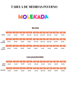Casaco Menina Sortido em Moletom Felpado - Multicolorido - Visão 5