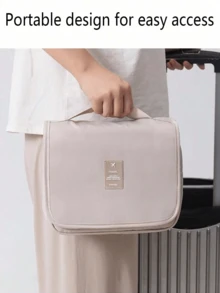 1pc Multi-Function Travel Makeup Bag, Waterproof Hanging Toiletry Bag Large Capacity Cosmetic Organizer For Men & Women - Multicolor - View 5