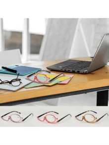 1 pezzo Occhiali di ingrandimento rotanti per il trucco, occhiali pieghevoli, cosmetici universali, trucco, economici, decorazione della stanza, toeletta, viaggio, camera da letto, accessori per il trucco, economici, riempitivi per calze, trucco, strumenti per il trucco, roba economica, regali, regali per donne, regali di Natale