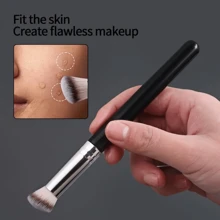 1pc Concealer Brush, High-Quality Nose Contour Kabuki Blush Brush, Flawless Eye & Dense Face Makeup Brush For Blending Liquid, Polishing, Shaping, Mineral Powder