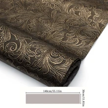 4 件装凹凸纹理仿皮套装漩涡纹 20x33 厘米合成皮革面料片，适用于耳环、包包、手机壳、铅笔盒、钱包、手提包、制作 DIY 工艺品、发饰 DIY 项目 - 彩色 - 查看 10