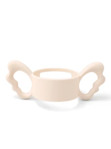 KUNT 1 szt. Uchwyt do butelki z silikonu Angel Wings, silikonowy uchwyt odpowiedni do butelek o szerokim otworze szerszym niż 6 cm