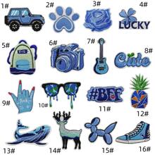 Ironing Patches For Blue/Purple Clothes,Iron On Patches Patches Patches Iron On,Patching Clothes With Flower Stitching/Sticking Patches DIY