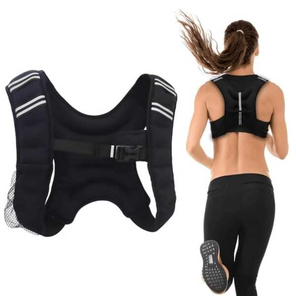 Sport Weighted Vest 6 Pounds Cardio Strength Training Workout Equipment Body Weight Vest For Running Walking Men Women Youth