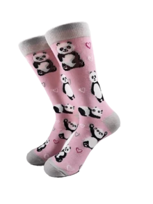1 Pair/4 Pairs Personalized Creative Cat, Panda, Zebra Printed Men's Mid-Calf Socks, European And American Style, Fall - Multicolor - View 5
