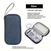 Data Cable Storage Bag Portable Travel Electronics Organizer For Mobile Hard Drive Power Bank Earphone And Charger Phone Case Wireless Headphone Bluetooth Headphone Headset Earbuds For Business Travel School College Office School Supplies School Accessories Back To School University Students Organizer Travel Essential Back To School - Multicolor - View 11
