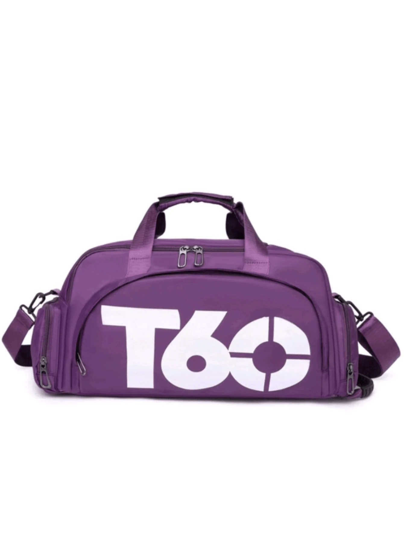 Sports Bag Backpack T60 Crossbody Fitness Training Football Gym Waterproof - Purple - View 1