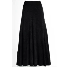 Asymmetric Mullet Skirt With Lace Detail And Fresh Mesh - 黑色 - 查看 1