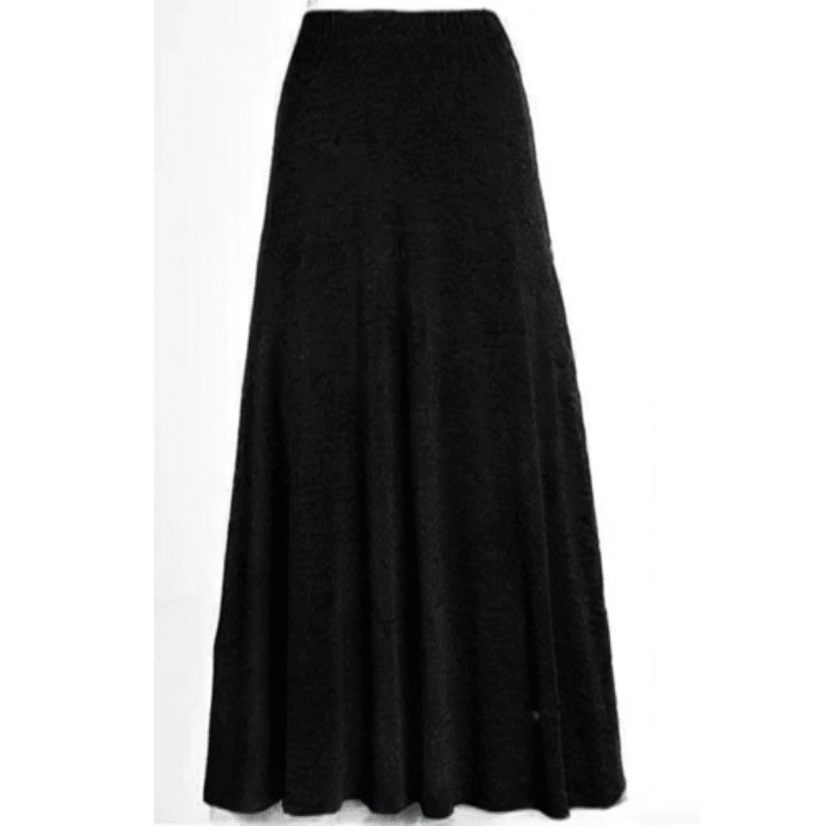 Asymmetric Mullet Skirt With Lace Detail And Fresh Mesh - 黑色 - 查看 1