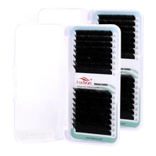 FADVAN Fadvan 16 Rows 7-15mm L/L+/LC/LD/LU Curl Volume Eyelash Extensions Individual Eyelashes For Grafting Silk Soft Classic False Lashes Supplies,Natural, Lash Tech Supplies