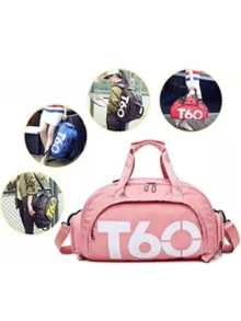 Sports Bag Backpack T60 Crossbody Fitness Training Football Gym Waterproof - Rose - View 2