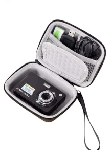 1 pezzo Custodia protettiva per il trasporto ALKOO per fotocamera digitale, custodia solo per AbergBest 21 Megapixel 2.7" LCD Ricaricabile HD/Per Pixpro/Per Canon PowerShot ELPH 180/190/Per DSCW800/DSCW830 Fotocamere per viaggiare