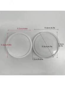 Molde de resina DIY hecho a mano, molde de silicona de resina epoxi de cristal para hacer bandejas de yeso caseras y posavasos - Blanco - Ver 16