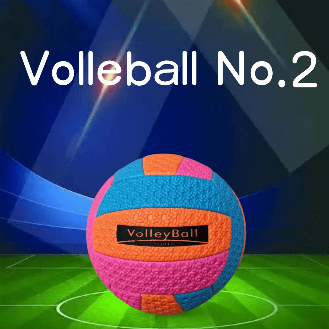 2# PVC Volleyball With Textured Design, Suitable For Students, Outdoor, Sports Activities - Multicolor - View 1