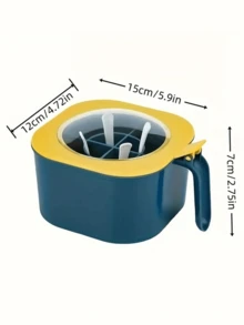 1 Set Caja organizadora de especias de 4 en 1 de gran capacidad con tapas y cucharas, excelente para la organización de la cocina del hogar, salero, frascos de especias, almacenamiento de condimentos, artículos esenciales de cocina, imprescindible para apartamentos - Multicolor - Ver 10