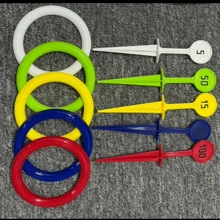 1set/10pcs Kids/Adult Outdoor Beach Sports Toy, Lawn Game Equipment, Numbered Ring Toss Set - PP Outdoor Fun, Suitable For Beach, Garden, Lawn & Backyard - Perfect Christmas, Halloween, Thanksgiving Gift