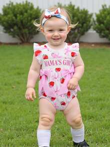 Newborn Baby Rompers - Pink - View 2