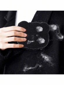 8件装宠物毛发去除器，适用于衣物晾晒，可重复使用，非电动除毛器，减少褶皱，节省晾晒时间，可爱小熊造型，轻松去除洗衣机绒毛，宠物毛发去除器，衣物清洁剂，清洁用品，轻松去除毛发和污垢