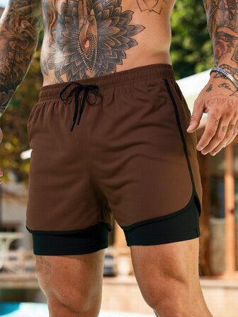 男士休闲户外沙滩度假运动天鹅绒棉质短裤