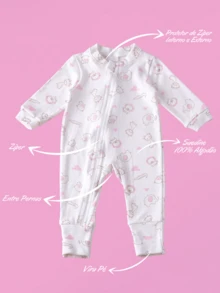 Baby Girls Jumpsuits - 淺粉色 - 查看 2