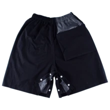 1 件可重复使用和可清洗的成人厕所尿布裤 - 透气舒适的男女通用裤，采用多功能深色纽扣设计，可调节松紧腰带，可折叠且易于存放，黑色，透气贴身设计，合身