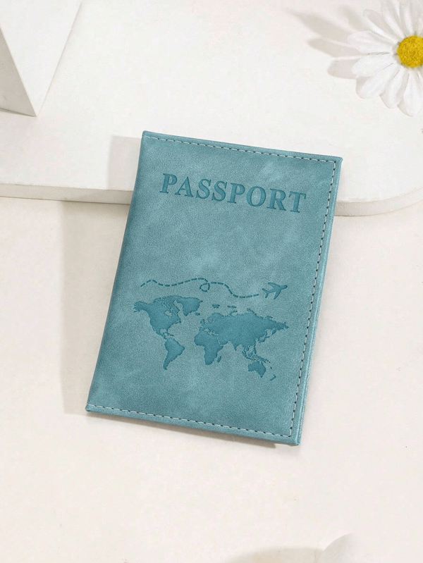 1pc Creative Passport Holder And Ticket Clip, Fashionable Passport Cover For Protecting During Holiday Travels