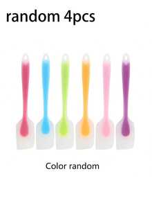 1/3/6pcs, Silicone Spatula, Mini Silicone Spatula, Fruit Jam Spatula, High Temperature Resistant Cream Spatula, Mixing And Baking Tools, Kitchen Utensils, Apartment Essentials(Long 21cm/8.26in) - Multicolor - View 16