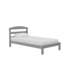 Better Homes & Gardens Leighton Kids Twin Size Bed, Wood Platform Bed Frame - Gray - View 2