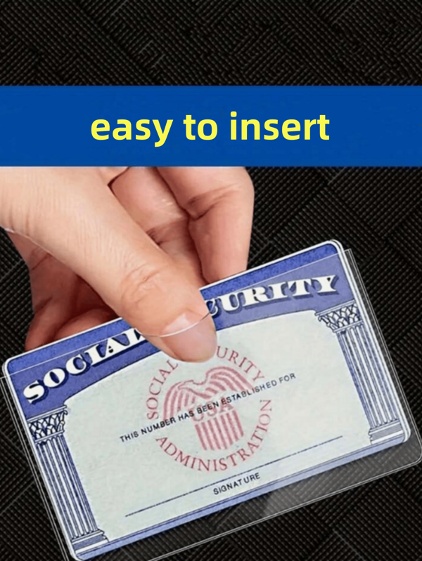 20 pezzi/10 pezzi/5 pezzi Custodie verticali e orizzontali in PVC impermeabile - spesse, morbide e trasparenti, adatte per carte di sicurezza sociale, tessere sanitarie e carte di credito, stile boho