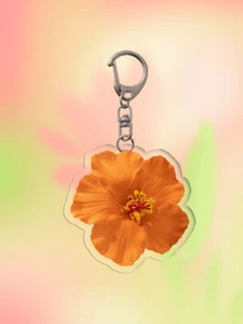 1pc/Set Red & White Seven Colors Hibiscus Flower Keychain For Women, Suitable For Daily Decoration, Matching Outfits, Date, Beach, Photography- Perfect For Handbag Pendant, Car Key Chain, Couples/Holiday Gifts Everyday Bag Accessory, Bag Charm, Lanyard, Key Holder. Ideal For Boyfriends, Girlfriends, Family Members, Doctors, Nurses, Party Gifts, Cell Phone Decorations, And More. - Multicolor - View 12