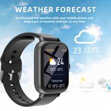 Sports Smart Watch, 1.83'' Full Touch Screen Display With Message, Answer Make Call Smartwatch, Sleep Monitoring, Sports Pedometer, Information Alerts, For Phone And Android , Smartbands Fitness Watch For Women Men Friend Gift, Birthday Gift