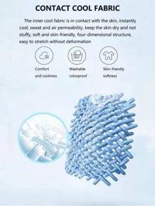 Unisex Ice Silk Face Cover, Lightweight Breathable Sun Protection Neck Gaiter For Cycling, Cooling Touch - Multicolor - View 4