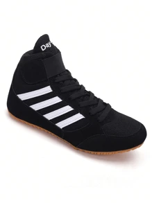Zapatos de boxeo para hombres, zapatos de lucha profesional, zapatos de entrenamiento de artes marciales y acondicionamiento físico, zapatillas deportivas de media caña