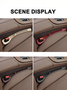 2pcs Car Seat Gap Filler With Storage Compartment, Seat Crevice Anti-Leakage Seal Strip, Universal Multi-Functional Car Seat Edge Gap Filler