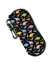 1 pezzo Custodia per occhiali di moda colorata, portatile e compatta per il viaggio e lo sport, contenitore morbido per occhiali da sole con gancio, perfetto per conservare gli occhiali in auto, per feste di rivelazione del sesso, compleanni, matrimoni e feste, il regalo perfetto per colleghi, amici e familiari, per il ritorno a scuola