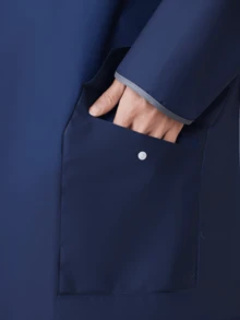 1 pièce Imperméable de longueur pleine corps pour hommes, nouveau design adulte cape de pluie de randonnée coupe-vent