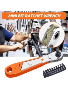 20pcs/Set Mini Ratchet Wrench Right Angle Phillips 36 Teeth Magnetic Screwdriver For Difficult Spaces With 1/4 Inch Drive High Torque Offset Screwdriver And Bit - Multicolor - View 5