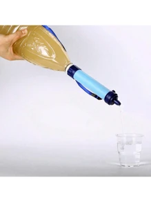 1 pieza Purificador de agua de paja para exteriores: Accesorios de supervivencia y camping de emergencia ¡para agua limpia en movimiento!