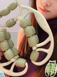 Magnetic Reflexology Foot Mat & 23-Wheel Mini Massage Roller 2-In-1 Set | 2025 Summer Portable Acupressure Kit For Yoga Travel, Office Fatigue Relief & Anti-Cellulite Therapy, Gym - View 2