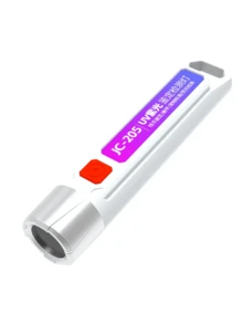 395nm UV LED 手电筒，USB 可充电，便携式紫外线灯，用于酒店检查/尿液检测/凝胶指甲固化/露营/钓鱼，配有锂电池，电池容量 1200mAh
