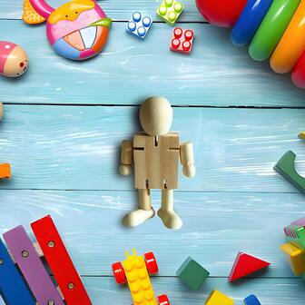 Robot en bois à assembler et à peindre, décoration artisanale