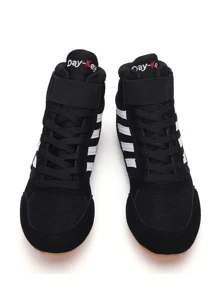 Zapatos de boxeo para hombres, zapatos de lucha profesional, zapatos de entrenamiento de artes marciales y acondicionamiento físico, zapatillas deportivas de media caña