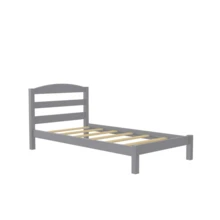 Better Homes & Gardens Leighton Kids Twin Size Bed, Wood Platform Bed Frame - Gray - View 9