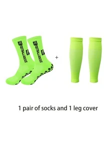 1 Pair Unisex FS Classic Sports Socks And 1 Pair Breathable Mesh Sports Leg Sleeve Set - Multicolor - View 11