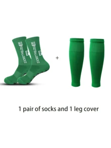 1 Pair Unisex FS Classic Sports Socks And 1 Pair Breathable Mesh Sports Leg Sleeve Set - Multicolor - View 16