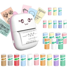 Sticker Printer, Mini Printer Compatible With Iphone, 57mm Print Blue-Tooth Thermal Sticker Maker Machine, Pocket Inkless Phone Printer For Gift, Study Notes, Learning Assistance, Journal